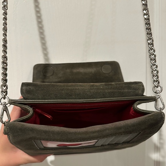 Dark green suede crossbody bag from Hammitt - Picture 3 of 4